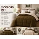 thumbnail image 3 of Edredón EVOLIVE reversible para cama individual, color marrón/gris topo, 3 of 9