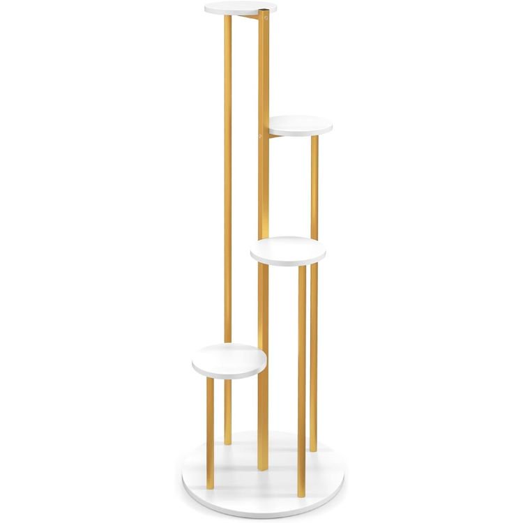 Crusec - Soporte De 4 Niveles Para Macetas Plantas Decorativo