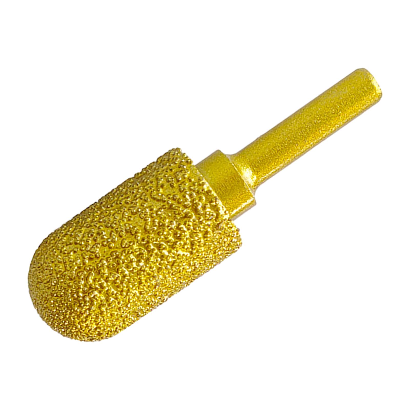Magideal - Broca De Fresa De Pulido De Diamante, Broca De Pulido Vástago De 6 Mm Cabezal De Pulido Universal De 60 Mm De Largo Punto Montado De Pulido Para Pulir 18Mm