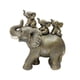 thumbnail image 4 of 3 bebé montando una estatua escritorio figurita coleccionable escultura Animal figurita para celebraciones de aniversario decoraciones decoración de e Plata, 4 of 5
