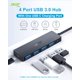thumbnail image 2 of Hub USB Acer de 4 puertos USB 3.0 con puerto de alimentación tipo C para portátil, 2 of 8