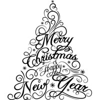 Rienda Libre Graphics - Decomural Merry Christmas Tree Ws-46579