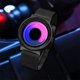 thumbnail image 2 of Reloj SINOBI de Diseño Creativo con Malla de Acero Negro y Púrpura, 2 of 7