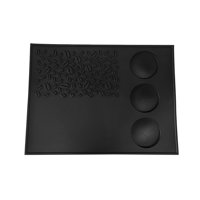 Magideal - Almohadilla De Silicona Para Café, Tapete De Manipulación De Café, Almohadilla De Apisonamiento De Barista, Tapete De Apisonamiento De Café Expreso Para 51 53 58Mm Negro