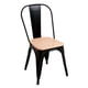 thumbnail image 1 of Silla De Metal Tolix Asiento De Madera, 1 of 6
