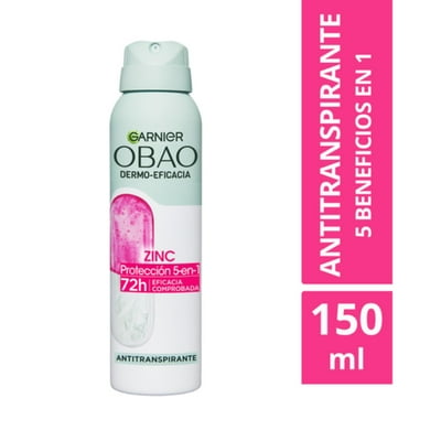 Desodorante Aerosol Dermo-Eficacia Zinc 150 Ml Obao
