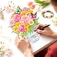 thumbnail image 3 of Tarjeta de felicitación con ramo de flores desplegable en 3D con jarrón de porcelana, 3 of 7