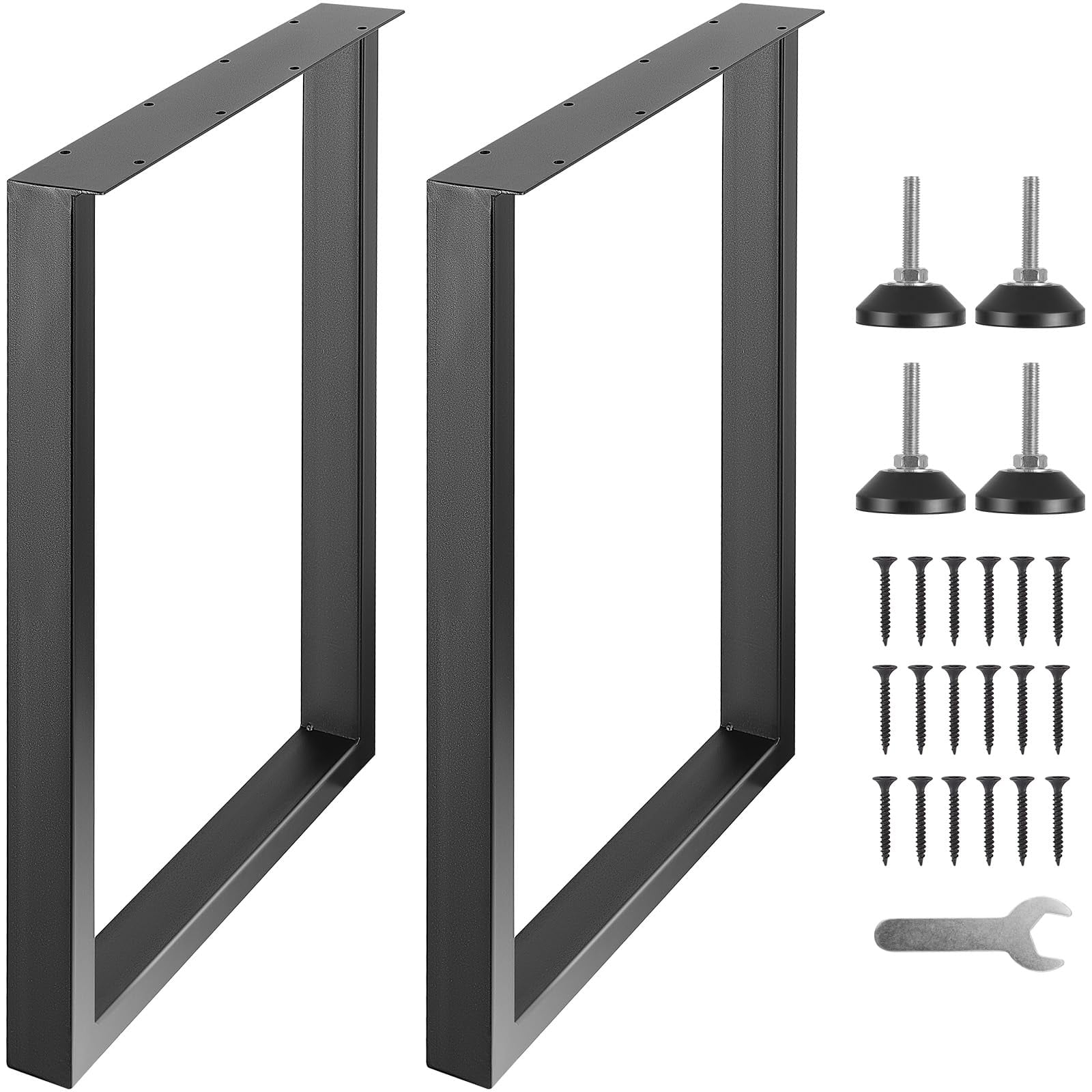 Juego De 2 Patas Ajustables Para Muebles Vevor, 71 Cm, Cuadradas, De Acero