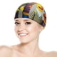 thumbnail image 5 of Bert Gorro de Natación de Licra, Gorro de Baño de Tela Cómoda, Gorro Elástico Antideslizante para Hombres, Mujeres y Niños, 5 of 6