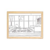 Magideal - Iluminación Led Pintura Decoración Lámpara De Noche Lámpara De Noche Ajustable Led Marco De Fotos Brillante Para El Día De San Valentín Sala De Estar Habitación Mar 31Cmx22Cm