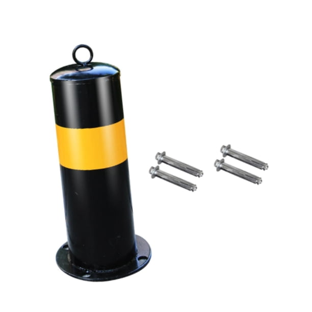 Poste de Bolardo de Estacionamiento de Tubo de Acero con 4 Tornillos, para Usos Múltiples en áreas Residenciales Y para Seguridad en Entradas de Vehíc 30 cm x 114 cm