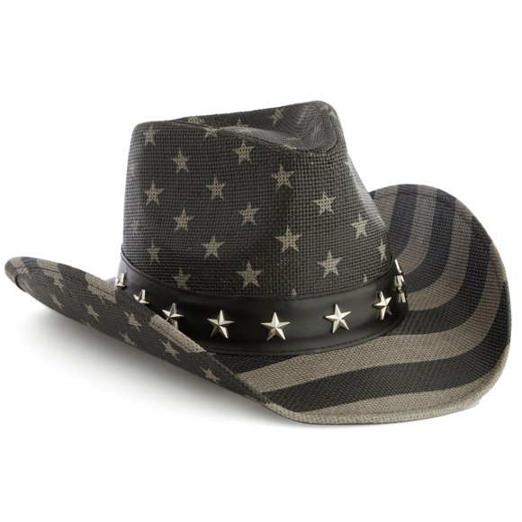 Sombrero Vaquero Zodaca Talla Única Estrellas y Franjas
