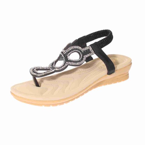 Vía Franca - Sandalia Confort Negro Bbo