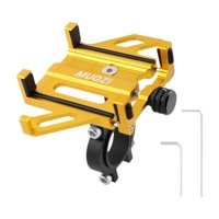 Ioensy - Soporte Para Teléfono De Bicicleta Para Manillar De Bicicleta, Soporte Para Teléfono De Bicicleta Para Bicicletas De Carretera, Dorado