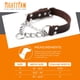 thumbnail image 2 of Collar Martingale de cuero marrón para perro Mighty Paw – Talla mediana, 2 of 8