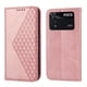 thumbnail image 2 of Funda Flip FOXDOCK para Xiaomi Poco M4 Pro 4G , Estilo Billetera con Diseño Rombo, Correa de Mano y Soporte, Uso Diario, 2 of 6