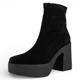 thumbnail image 1 of Botin Mujer Taco Alto Plataforma Negra Alquimia, 1 of 3