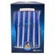 thumbnail image 5 of Velas Ner Mitzvah 45 unidades azul metálico y plateado, 5 of 5