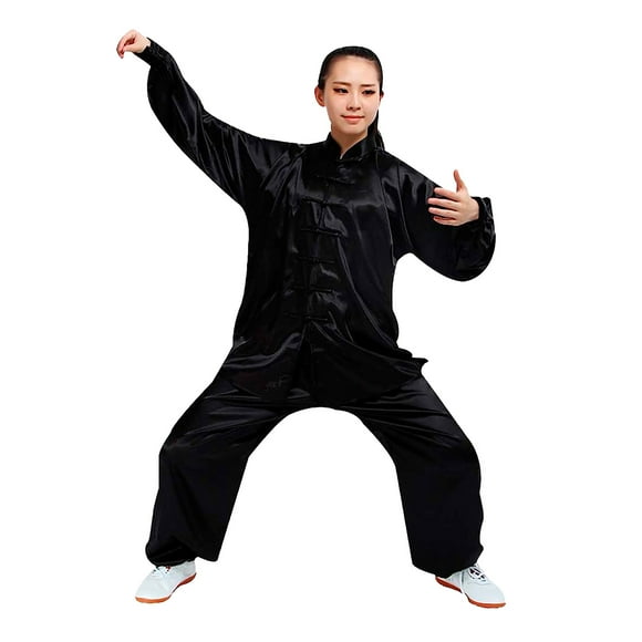 Traje de Taichí Negro - Talla 160 cm