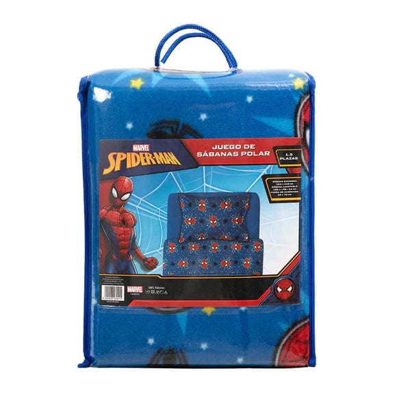 Juego de Sábanas Polar Spiderman 1.5 Plazas