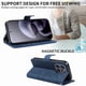 thumbnail image 3 of Funda tipo cartera con tapa para Motorola MOTO G77 5G con tarjetero, soporte y cubierta magnética Azul, 3 of 4