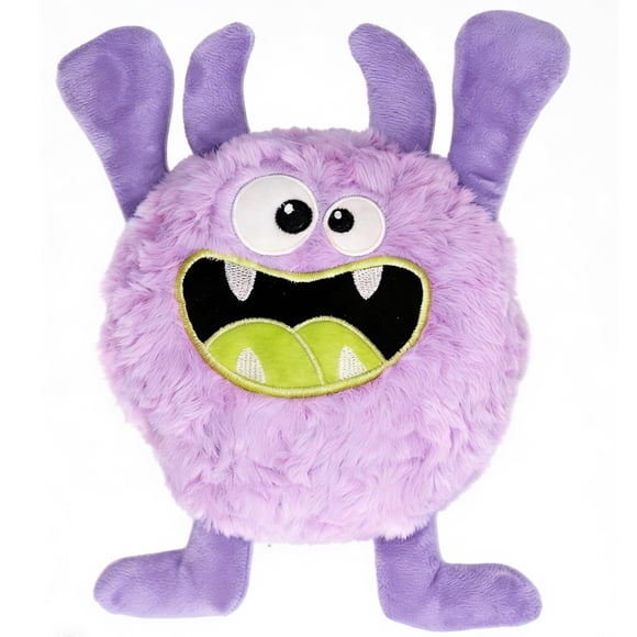 Juguete para perro HUGEME Monster de peluche con chirrido, color morado