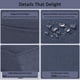 thumbnail image 4 of Juego de cojines para asiento exterior COZYVIDA 52 x 55 x 9 cm resistente al agua, 4 of 9