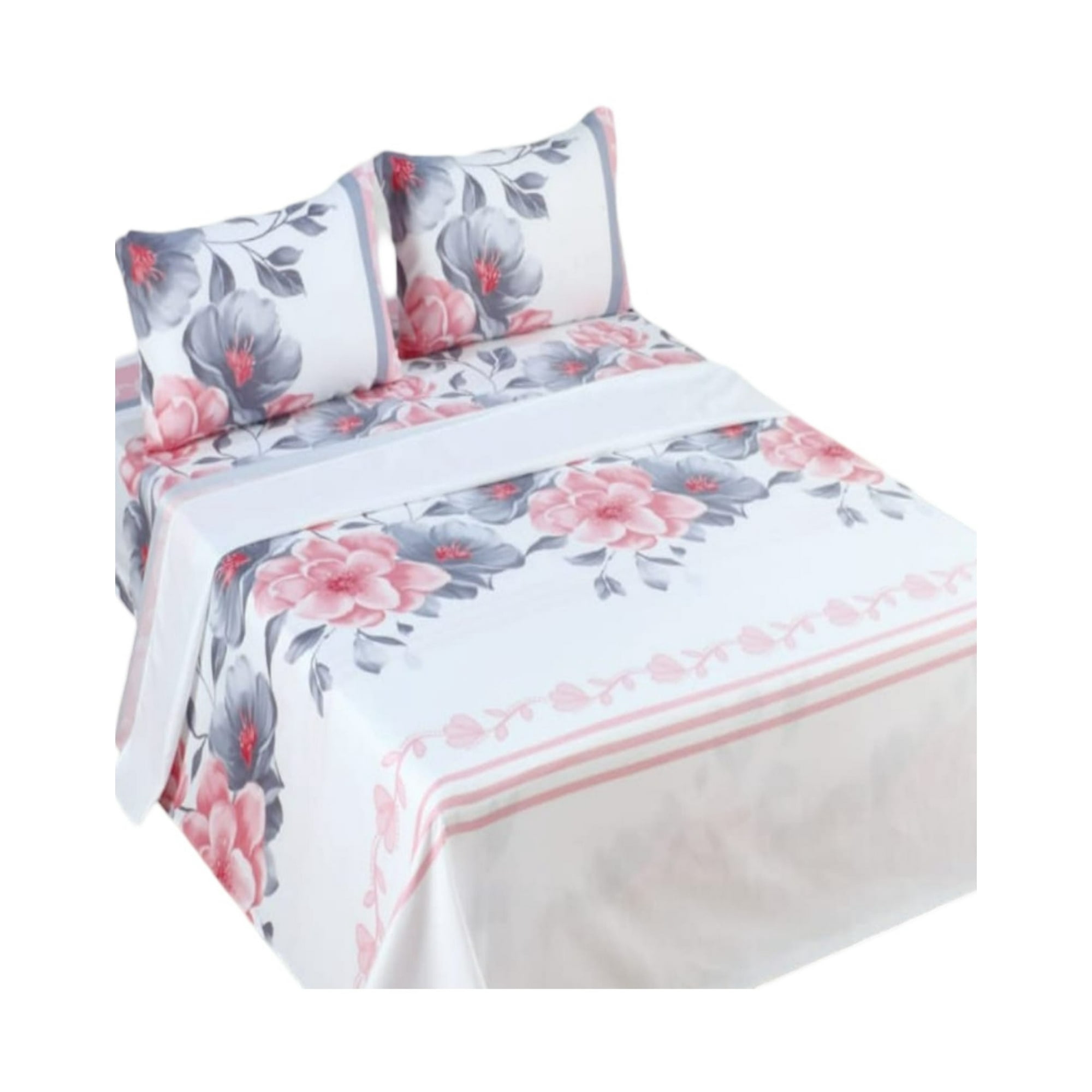 Genérica - Sábana King De 144 Hilos Algodón Suave 8o17