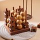 thumbnail image 3 of Juego de mesa Tic Tac Toe Ajuny 3D de madera para interiores y exteriores, 3 of 9