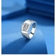 thumbnail image 2 of Anillos de Compromiso de Moissanita de 3 Uds para Hombre Corte Redondo Plata de Ley Anillo de Aniversario Promesa Color D VVS1 Anillos de Moissanita Anillos de Diamante con Certificado, 2 of 8