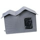 thumbnail image 4 of Refugio plegable para mascotas, casa al aire libre para mascotas, tela Oxford resistente a la intemperie, casa impermeable para perros, casa para , gris, 4 of 5
