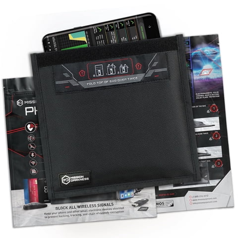 Mission Darkness - Bolsa Faraday Sin Ventana Para Teléfonos
