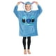 thumbnail image 1 of Manta Con Capucha Para Adolescentes Minnie Mickey Stitch Blue, 1 of 3