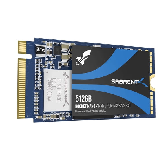 SSD SABRENT Rocket NVMe PCIe M.2 2242 512 GB de bajo consumo
