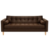 Bodevir - Sofa Retro 3Cg Felpa 05 Chocolate
