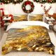 thumbnail image 1 of Golden Coin Wave Printed Duvet Cover Set Includes a Soft Duvet Cover and Two Pillowcases Skin-friendly and Breathable Suitable for Home Bedrooms/guest Rooms All, 1 of 1