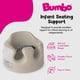 thumbnail image 2 of Asiento de suelo para bebé Bumbo Soft Foam con arnés ajustable, color topo, 2 of 9