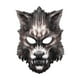 thumbnail image 2 of Máscara De Lobo De Halloween Hombre Lobo Animal Media Cara Para Disfraz Night Show Aldult, 2 of 2