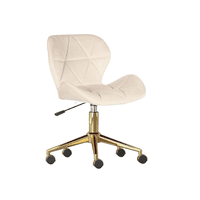 Habita2 Chile - Silla Escritorio Mariposa Felpa Gold - Beige