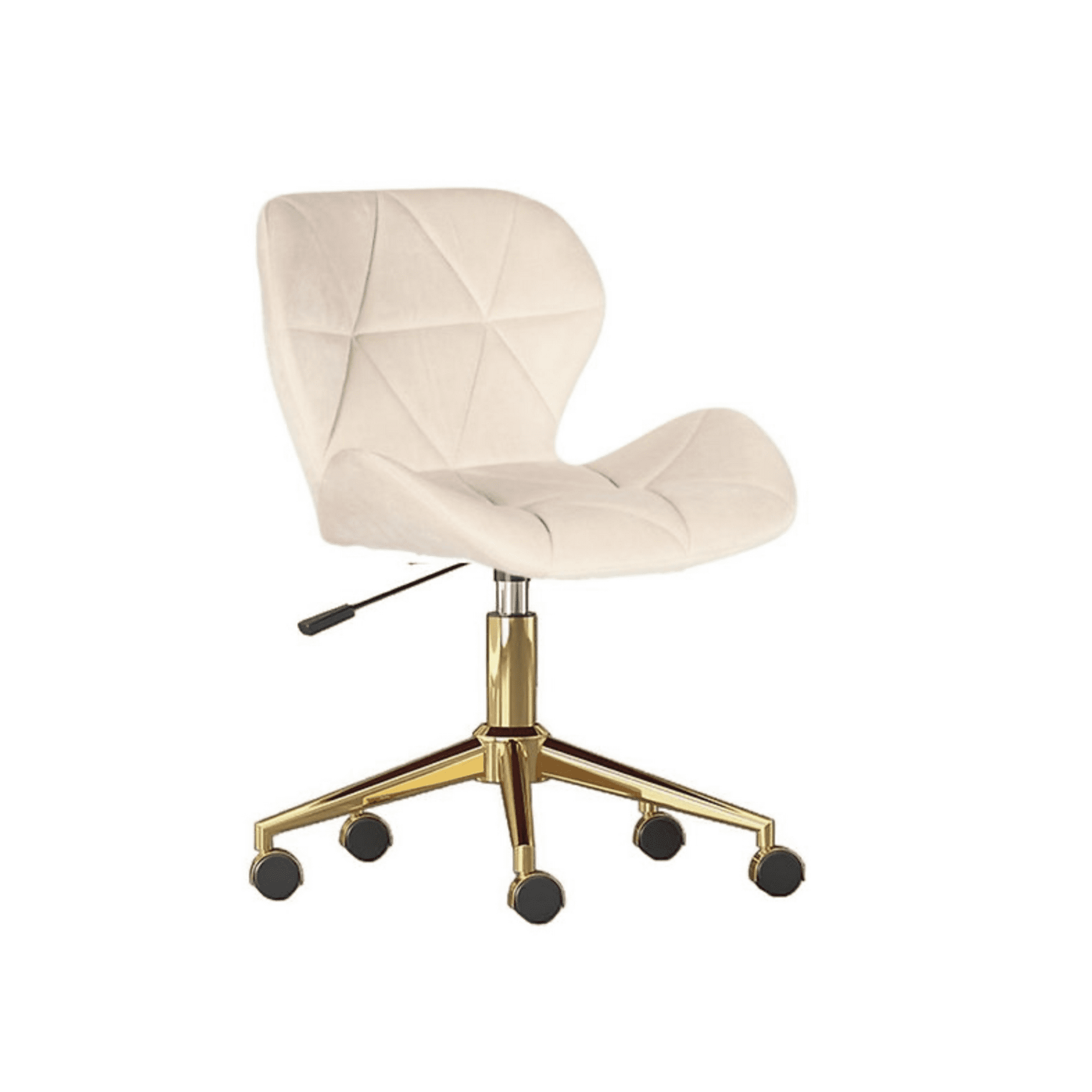 Habita2 Chile - Silla Escritorio Mariposa Felpa Gold - Beige