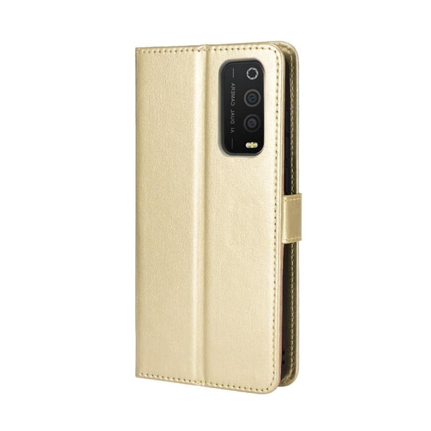 Funda tipo libro para TCL 205, cartera todo‑en‑uno, funda multifuncional con tarjetero y correa de muñeca desmontable