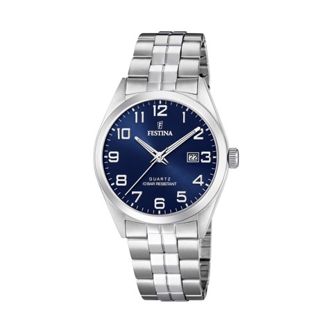Reloj F20437/3 Festina Azul Hombre Acero Clasico