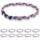 thumbnail image 1 of Collar Midtatus 46 cm Pack de 12 en azul claro, rojo y blanco, 1 of 7