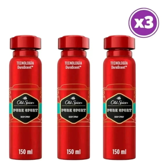 Pack 03 Pure Sport Desodorante Spray 96g