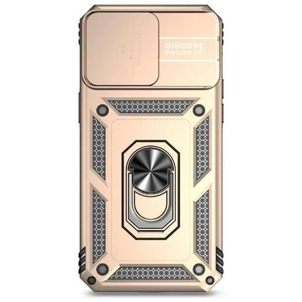 Estuche GANGXUN para iPhone 15 Pro, soporte giratorio 360°, estilo mecánico y magnético