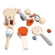 thumbnail image 5 of Juego de sonajeros de madera con campanas para la mano, juguetes sensoriales de madera para la coordinación ojo-mano para niños de 6 meses recién naci, 5 of 5