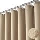 thumbnail image 1 of Cortina de ducha Dynamene, tejido beige pesado con textura gofrada, 1 of 6