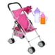 thumbnail image 1 of Cochecito para muñecas Fash n kolor My First Denim Pink para muñecas de 18 pulgadas, 1 of 7