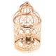 thumbnail image 1 of Portavelas De Luz De Té Con Forma De Jaula De Pájaros De Metal Galvanizado A-Rose Gold, 1 of 5
