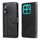 thumbnail image 1 of Funda con Cremallera para Honor X8C, Carcasa Cartera de Cuero PU con Soporte y Tarjetero, 1 of 5